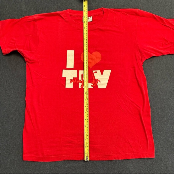 I "Heart" Love TLV Tel Aviv Israel Souvenir Red Tourist Tshirt sz S Cotton - Picture 5 of 8